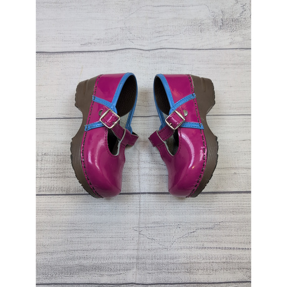 9.5T Sanita Dana Mary Jane Pink Clogs - Picture 3 of 10